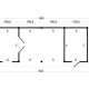 Overkapping met berging Oslo L type 11 Douglas gedroogd met potdekselplank blank