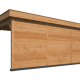 Overkapping Oslo L type 6 Douglas gedroogd met potdekselplank blank