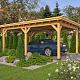 Overkapping Platdak verblijf Odense XXL Basis Red Class Wood 650 x 450 cm excl. EPDM