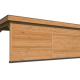 Overkapping met berging Oslo XL, type 4 douglas gedroogd potdekselplank blank