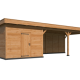 Overkapping met berging Oslo XL, type 7 douglas gedroogd potdekselplank blank
