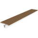 NewTechWood co-extrusie aluminium U-profiel 300 cm, Teak