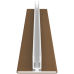 NewTechWood co-extrusie aluminium U-profiel 300 cm, Teak