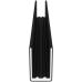 NewTechWood co-extrusie aluminium U-profiel 300 cm, Ebony zwart