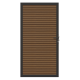 NewTechWood co-extrusie composiet deur in aluminium frame, horizontaal triple, 100 x 195 cm, Teak/zw