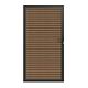 NewTechWood Co-extrusie composiet deur in aluminium frame, verticaal triple, 100 x 195 cm, Teak.