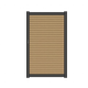 NewTechWood co-extrusie composiet deur Premium in aluminium frame, horizontaal triple, 97 x 186 cm, 