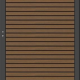NewTechWood co-extrusie composiet deur Premium in aluminium frame, horizontaal triple, 97 x 186 cm, 