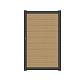 NewTechWood co-extrusie composiet deur Premium in aluminium frame, horizontaal, 97 x 186 cm, Red Ced