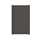 NewTechWood co-extrusie composiet deur Premium in aluminium frame, horizontaal, 97 x 186 cm, Silver 
