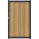 NewTechWood co-extrusie composiet deur Premium in aluminium frame, verticaal triple, 97 x 186 cm, Re