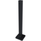 NewTechWood stalen paalhouder incl. bevestigingsmateriaal, 8 x 8 x 40 cm, zwart.