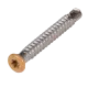 Cobra schroef SS316 A4 5,5x45mm Cedar RAL1011 voor WPC op alu onderbalk (50 schroeven)
