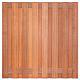 Tuinscherm hardhout 17 planks (152) Kampen 180 x 180 cm