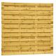 Grenen geschaafd plankenscherm 27-planks 15 mm, 180 x 180 cm, recht, groen geïmpregneerd.