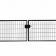 Hillfence metalen dubbele poort Eco-line, 300 x 180 cm, zwart.