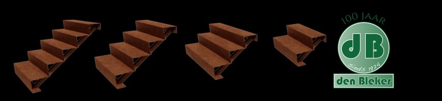 Cortenstaal traptrede