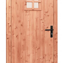 Redvision enkele 1-ruits deur inclusief kozijn, linksdraaiend, 90 x 201 cm.
