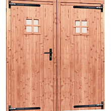 Redvision dubbele 1-ruits deur inclusief kozijn, 168 x 201 cm.
