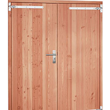 Redvision dubbele dichte deur inclusief kozijn, 168 x 201 cm.