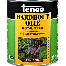 Tenco hardhoutolie transparant  royal teak 1 l.