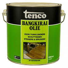 Tenco bangkirai olie transparant  blank 2.5 l.