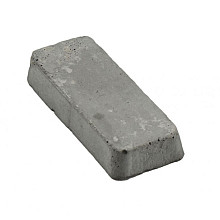 Opvulblokje betonpaal, wit/grijs.