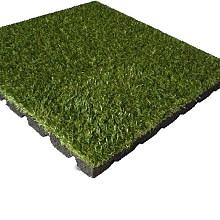 Rubbertegel 50 x 50 cm, kunstgras.