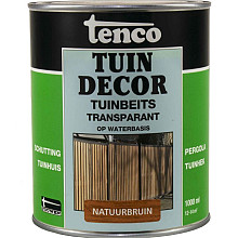 Tuindecor transparant zijdeglans natuurbruin 1 l.