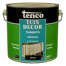 Tuindecor dekkend zijdeglans bruin 2.5 l.