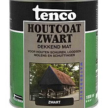 Tenco houtcoat wb mat dekkend  zwart 1 l.