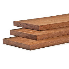 plank 3 x 30 x 250 cm.ruw hardhout