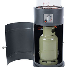 Vuurtafel heater Hacota grijs