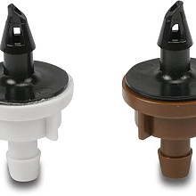 Rain Bird Insteek druppelaar kunststof 4/7 mm insteek x barbed 63ltr/h wit type PC-18