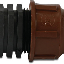 Rain Bird Overgangsstuk PP 16 mm x 1/2" lock x binnendraad bruin type BF-62-50 lock