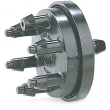 Rain Bird Verdeelstuk 6-uitgangen kunststof 6 mm insteek x barbed 2bar 4ltr/h zwart type XB-10-6