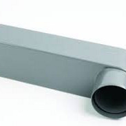 PVC stadsuitloop 6 x 8 cm 70/80mm 20 cm.