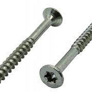 RVS schroef 6 x 60 torx per stuk