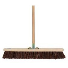 Talen Tools – Straatbezem – Natuurvezel – 60 cm – Houten steel – 160 cm