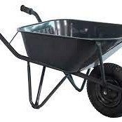 Bouw kruiwagen staal 85 L ovale buis