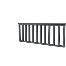 Vuren hekwerk type A 178,5 x 73 cm, antraciet gespoten.