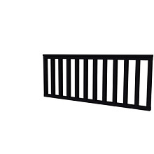 Vuren hekwerk type A 178,5 x 73 cm, zwart gespoten.