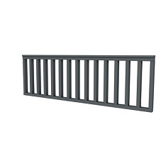 Vuren hekwerk type B 228,5 x 73 cm, antraciet gespoten.