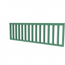 Vuren hekwerk type B 228,5 x 73 cm, jungle groen gespoten.