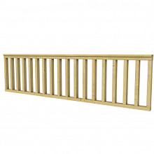 Vuren hekwerk type C 278,5 x 73 cm, groen geïmpregneerd.