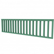 Vuren hekwerk type C 278,5 x 73 cm, jungle groen gespoten.