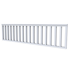 Vuren hekwerk type C 278,5 x 73 cm, lichtgrijs gespoten.