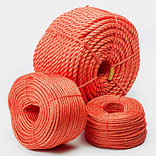 Polyethyleen touw oranje 14mm  p/m