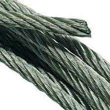 Draad, rvs/inox316 getwijnd draad, 7*19 2,0mm 200 mtr