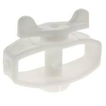 Draadspanner, versterkt, kunststof, wit